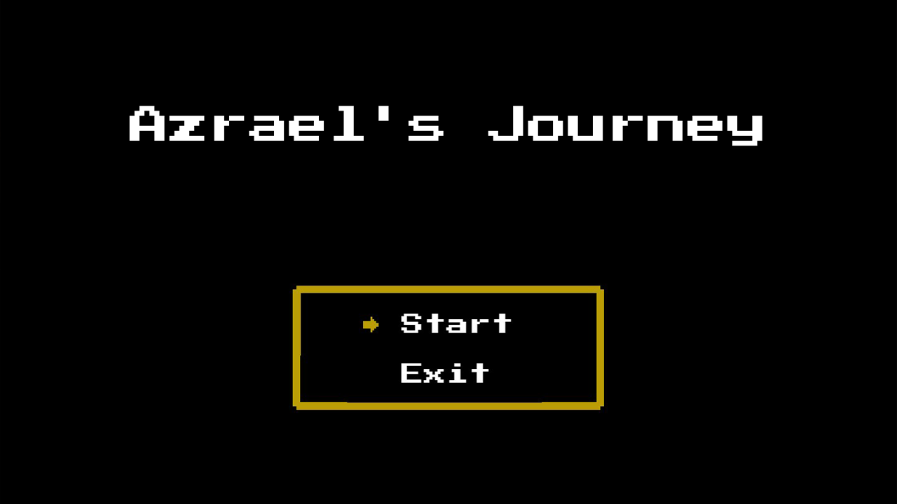 Title Screen of Azrael's Journey