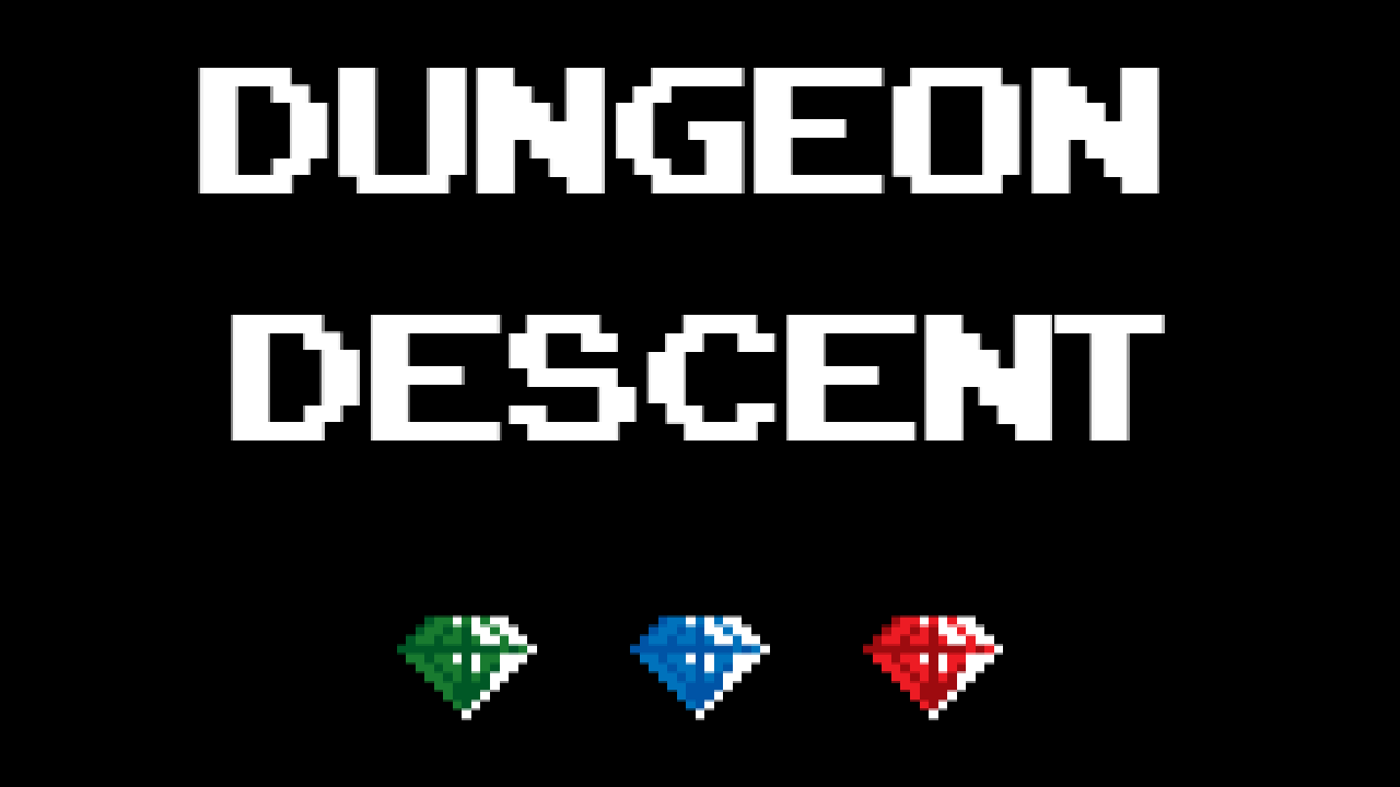 Title Screen of Dungeon Descent